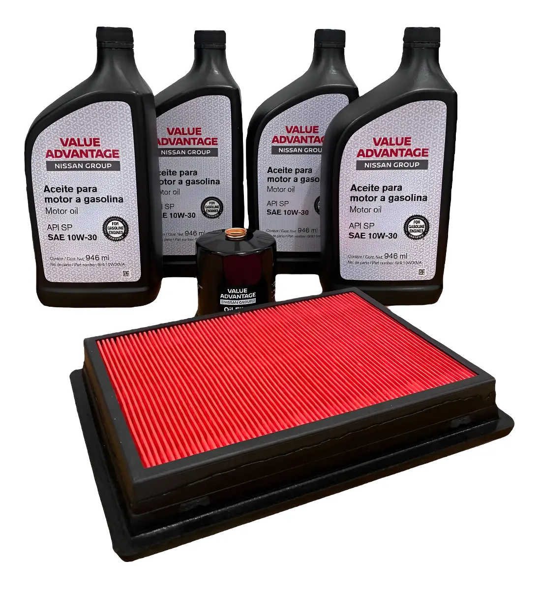 Kit De Cambio De Aceite 10w30 Y Filtro De Aire Sentra Nissan Original