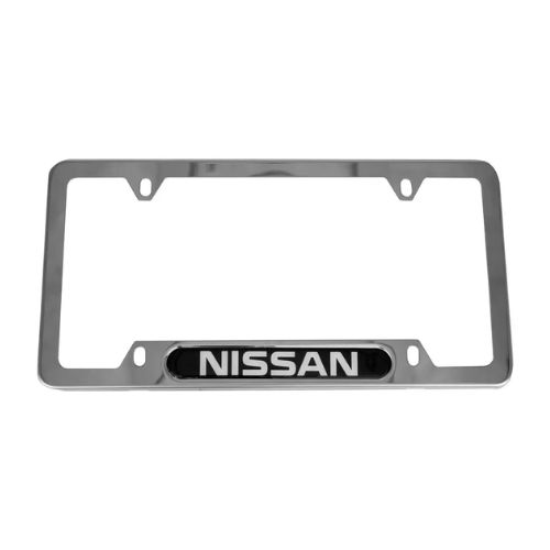 Porta Matrículas Nissan Cromado Plateado Nissan Original
